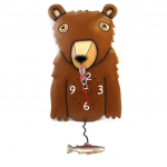 Allen Designs [M3384] - Horloge Murale 'Allen Designs' ours brun (25x20 cm)
