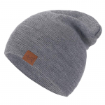 1 vnt. Unisex Beanie Hat Kasdieninė snapukė vyrams ir moterims &Scaron;ilta mink&scaron;ta megzta kepurė Stilinga paprasta kasdienė žieminė kepurė 54cm-60cm tamsiai pilka spalva