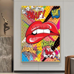5D &bdquo;pasidaryk pats&ldquo; deimantinis pie&scaron;imas Popkultūros lūpų kramtymas deimantiniu siuvinėjimu Modernaus meno mozaikos kryžminio dygsnio rinkinys Namų dekoravimas Full Round 20x30CM