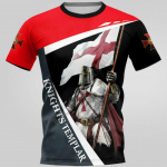 Vasaros visatos sportas 3D spausdinimas Tamplierių riteris, mada, laisvalaikio mar&scaron;kinėliai, vyri&scaron;ki moteri&scaron;ki hiphopo Harajuku laisvalaikio vir&scaron;ūnės M