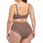 Gėlėtas nėrinių apatinis trikotažas moterims didelio dydžio liemenėlių rinkinys D puodelis XL 2XL 3XL 4XL 5XL 6XL pilno kau&scaron;elio liemenėlės ir ypač plonos apatinės kelnės