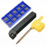 10vnt CCMT060204-HM,VP15TF,įdėklo įrankis + SCLCR1212H06 tekinimo tekinimo įrankių laikiklis