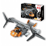 MOLD KING 15043 techniniai statybiniai blokai berniukams RC automobilio motorizuota Boeing Bell V22 Osprey lėktuvo modelis MOC-10855 plytų vaiki&scaron;kas žaislas