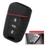 Silikono rakto dėklo dangtelis, skirtas VW PASSAT B8, skirtas Skoda Kodiaq Superb A7 2015 2016 2017 2018 2019 2020 berakčio pultelio apvalkalo odos laikikliui