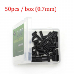 50 vnt. Karpių žvejybos priedai Grybeliai 0,6 mm 0,7 mm Fit Fluorocarbon Stiff Link Greitai keičiamas pasukamasis, skirtas Chod Rig Ronnie Rig Tackle