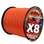 500M 8 sruogų pintas me&scaron;kerės valas, daugiagijinis PE viela X8, itin tvirta 18 22 31 39 43 52 61 78 LB 43lb oranžinė