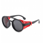 Vyri&scaron;ki akiniai nuo saulės apvalūs UV400 apsauginiai akiniai Vintažinio retro dizaino anti-glare poliarizuoti akiniai nuo saulės