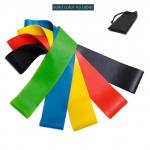 TPE atsparumo juostos Fitneso rinkinys Guminės kilpos juostos Jėgos lavinimo treniruočių i&scaron;plėtimas Jogos treniruoklių salės įranga Elastinė guminė kilpa 5 Pcs