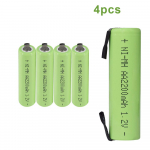CITYORK AA įkraunama baterija 1,2 V AA NiMH 2200 mAh 2A baterijos su suvirinimo skirtukais, skirti &bdquo;Philips&ldquo; elektrinio skustuvo skustuvo dantų &scaron;epetėliui 4 PCS
