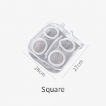 1 vnt batų plovimo mai&scaron;elis skalbimo ma&scaron;ina specialios priežiūros skalbimo mai&scaron;elis buitinis batų plovimo mai&scaron;elis tinklinis mai&scaron;elis, apsaugantis nuo deformacijos round balta