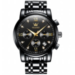 OLEVS 2023 Mens Watches Fashion business Quartz Stainless Steel Sports Chronograph Watch Gifts for Men