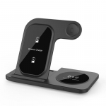 3 viename belaidžio įkroviklio stovo padėklas, skirtas iPhone 14 13 12 11 X Max Sulankstomas greito įkrovimo stoties dokas, skirtas iWatch 8 7 SE AirPods Pro