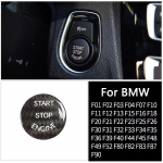 Anglies pluo&scaron;to užvedimo ir stabdymo mygtuko variklio uždegimo jungiklio apsauginis lipdukas BMW F10 F20 F15 F21 F32 F36 F02 F11 F90 raudona