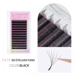 ANNAFRIS 6D-W formos blakstienų priauginimas, automatinis žydėjimas, mink&scaron;tas natūralus premade fans W Volume Lashes 0.07mm LU 8-15mm MIX