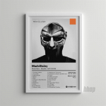 Pop repo muzikos albumo vir&scaron;elio atlikėjas MF DOOM plakatas Estetinis reperis hiphopo rokas Madvillainy drobės sienų menas Namų kambario sienų dekoras 60x90cm No Frame