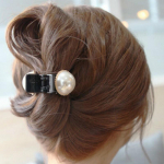 2 vnt perlais ir kalnų kri&scaron;tolas dekoruoti plaukų segtukai su letenomis plaukų priedai