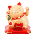 Solar Lucky Cat Sveikiname Lucky Chinese Cat Wave ir apkabinkite Lucky Cat pie&scaron;inį namų dekoravimui 3
