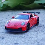 1:32 &bdquo;Porsche 911 GT3 Supercar&ldquo; lydinio automobilio modelis, metalinis žaislinis automobilio garsas ir lengvas berniukas, žaislas, kolekcionuojamas dovana
