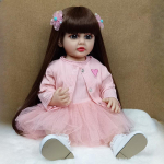 55 CM Viso kūno mink&scaron;to silikono vinilo lėlė Reborn Toddler Girl Girl Pretty Betty Girl Princess Boneca Reborn Toy Lifelike Baby Lėlės vaikams Kalėdų dovanos