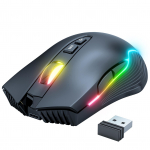 ONIKUMA belaidė 2.4G USB žaidimų pelė RGB Golwing 3000 DPI žaidimų pelės, didelės talpos baterijos pelė, skirta žaidimų biurui. Patogus rankos jausmas