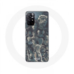 Coque pour Xiaomi Redmi Note 11s 5G Game of Thrones Saison 8 Le Tr&ocirc;ne de Fer Affiche Personnages Fond Gris