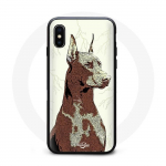 Coque Iphone XS max Doberman