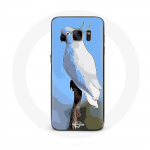 Coque pour samsung galaxy S6 edge Cacato&egrave;s Perroquets blanc Oiseaux