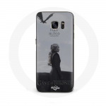 Coque pour Samsung Galaxy S6 Game of Thrones Saison 8 Daenerys Targaryen feu et sang Le Tr&ocirc;ne de Fer