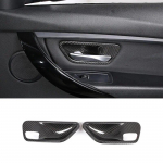 2pcs/Set Real Carbon Fiber Car Interior Door Handle Bowl Cover Trim For BMW 3 4 Series f30 f32 f35 316i 318i 320li 2013-
