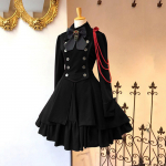 Nauja renesanso laikų moterų vintažinė lanko raukinių suknelė gotikinio stiliaus moteri&scaron;kos lolitos suknelės Eleganti&scaron;kos ilgomis rankovėmis arbatos vakarėlio Cosplay chalatas XXXXXL juoda