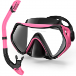 Dry Snorkel Set Panoraminis platus vaizdas Anti-Fog Scuba Nardymo kaukė Profesionali nardymo įranga Snorkel Kaukė Silikoninis pilnai sausas pavir&scaron;inis nardymo rinkinys suaugusiems One Size