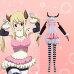 Fairy Tail Lucy's Aries Cosplay kostiumas Helovino karnavalas Kalėdų kostiumo perukas Naujas