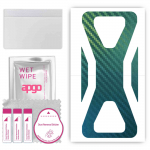 apgo Protective Skin Sticker for the back compatible with Black Shark 3S, Wrap Film, Foil, Vinyl - Pattern Carbon Chameleon CAKA1