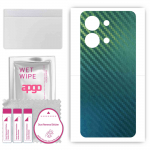 apgo Protective Skin Sticker for the back compatible with OnePlus Ace 2V, Wrap Film, Foil, Vinyl - Pattern Carbon Chameleon CAKA1