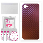 apgo skin sticker film foil vinyl for the BACK compatible with HTC Desire 12, scratch-resistant, easy to install - Carbon Chameleon CAKA5