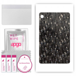 apgo Protective Skin Sticker for the back compatible with Honor Pad X7 WiFi, Wrap Film, Foil, Vinyl - Pattern Carbon Black Pixel