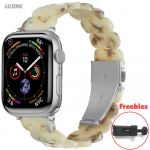 Dervos dirželis, skirtas Apple laikrodžio apyrankei 44 mm 49 mm 40 mm 42 mm 41 mm 45 mm 38 mm moteri&scaron;ka apyrankė IWatch serija 9 8 7 6 SE 5 4 Ultra2 Correa diržai 38mm 40mm 41mm balta