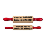 Rouleaux &agrave; p&acirc;tisserie pour les grosses et petites sc&egrave;nes de m&eacute;nage