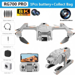 RG700 PRO GPS dronas 8K profesionalus dvigubas fotoaparatas 5G Wifi kliūčių i&scaron;vengimas be &scaron;epetėlių sulankstomas keturkopteris RC atstumas 2 km dronas