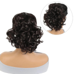 Sintetinis perukas, uodegos ilgintuvas 8 colių trumpas garbanotas banguotas reguliuojamas suri&scaron;amas rai&scaron;telis, uodegos ilginamasis plaukų papuo&scaron;alas, skirtas kasdieniniam naudojimui 8inch