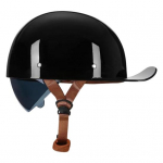 Senovinis motociklo &scaron;almas, lauko dviračių čiuožimas riedučiais, beisbolo kepuraitės &scaron;almas, lengvas vyri&scaron;kas, moteri&scaron;kas dviračio paspirtukas, pusiau &scaron;almas L juoda