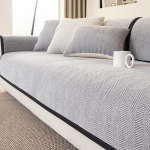 Silkės kaulo ra&scaron;to sofos užvalkalas &Scaron;enilinis sofos padas Vienspalvis Svetainės sofos pagalvėlė Neslystanti namų sofos pagalvėlė porankių užvalkalai