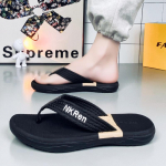 Vasaros tendencijos dėvintys nuo kvapo ir neslystantys užsegami juodi sandalai, skirti lauko sportiniams paplūdimio sandalams mink&scaron;tu padu 39