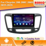 Automobilinis Android Android skirtas Chrysler 200 200C 200S 2015 - 2019 Automobilinis radijo grotuvas Belaidis Android Auto Carplay Mirror Link DSP 4 core 1GB+32GB carplay