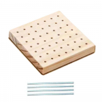 Kvadratinės nėrimo blokavimo lentos Medinės mezgimo lentos keramikos molio pagrindo ki&scaron;tukinės lentos Rankdarbiai 10x10cm