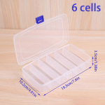 Skaidrios 5/6 tinklelio ne&scaron;iojamos plastikinės plaukų segtukai Papuo&scaron;alų laikymo dėžutės Priedai Organizatorius Buitiniai kelionių reikmenys, atsparūs dulkėms S