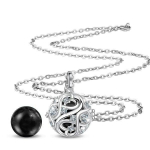 Bola de grossesse Noeud Infini Boule Noire cadeau grossesse bijou