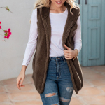 Moteri&scaron;ka liemenė, liemenė žiemai, &scaron;iltas gobtuvas su gobtuvu, laisvalaikio paltas, pliu&scaron;inė striukė, vir&scaron;utiniai drabužiai XXXXL chaki