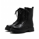 &bdquo;Martin Boots&ldquo; vyri&scaron;ki britų vėjo sezono lokomotyvai su užtrauktuku įrankių batai vyri&scaron;ki paauk&scaron;tinami trumpi batai 23411-J 38 juoda
