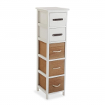 Versa Detmod Baldas vonios kambariui, 95 x 25 x 29 cm, Medis, ruda ir balta balta